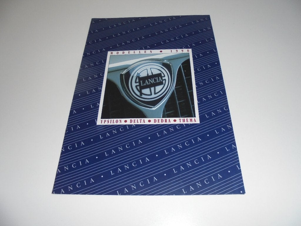 brochure Lancia modellenprogramma  1990, Ophalen of Verzenden, Zo goed als nieuw, Overige merken