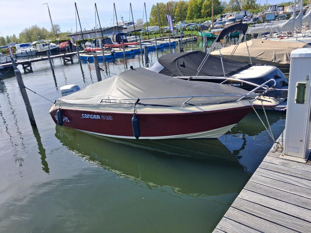 Conger 625 met honda 150pk, Watersport en Boten, Motorboten en Motorjachten, Ophalen, 50 pk of meer, Zo goed als nieuw, Buitenboordmotor