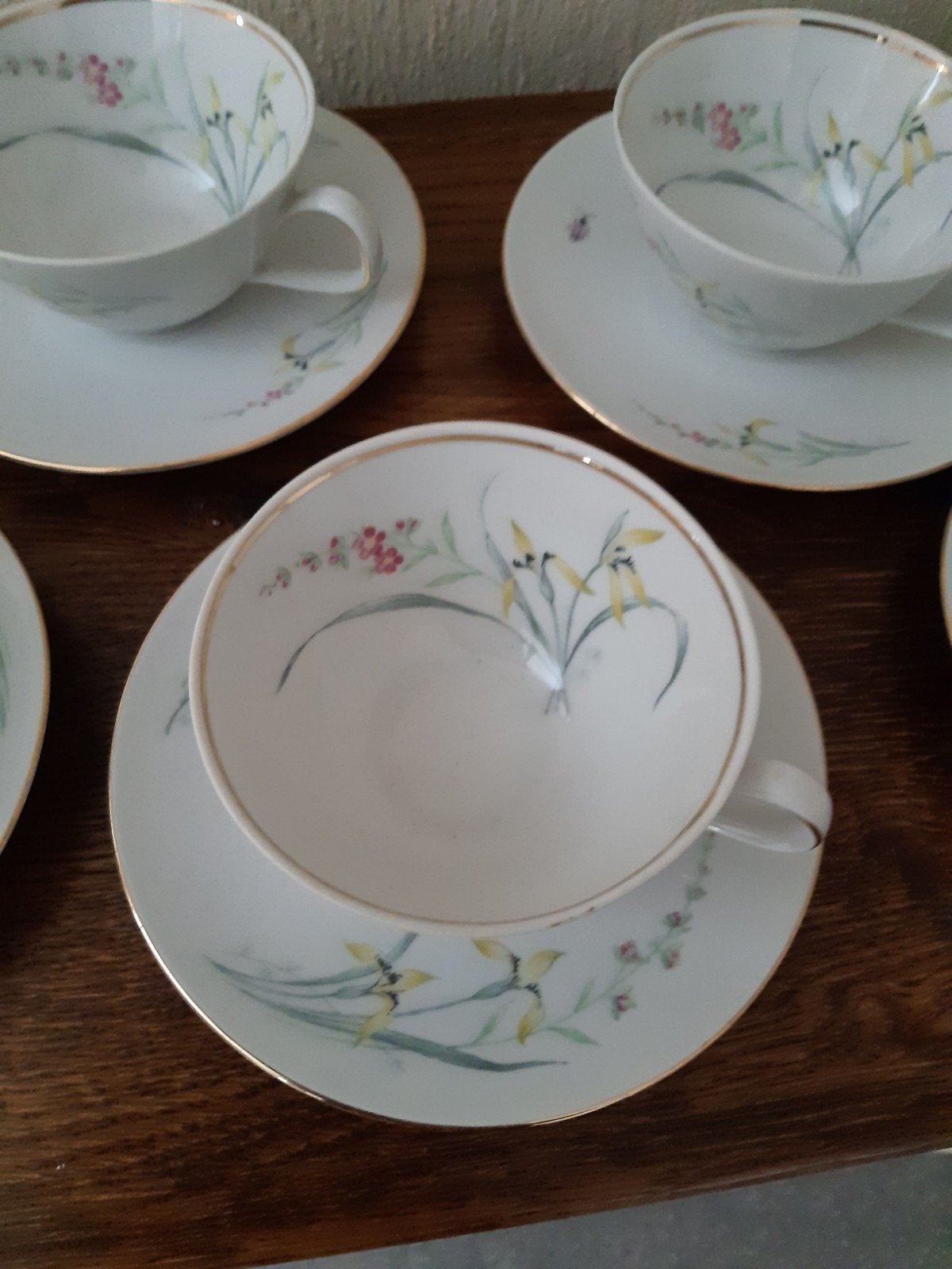 Vintage kop en schotels, Antiek en Kunst, Antiek | Servies compleet, Ophalen of Verzenden