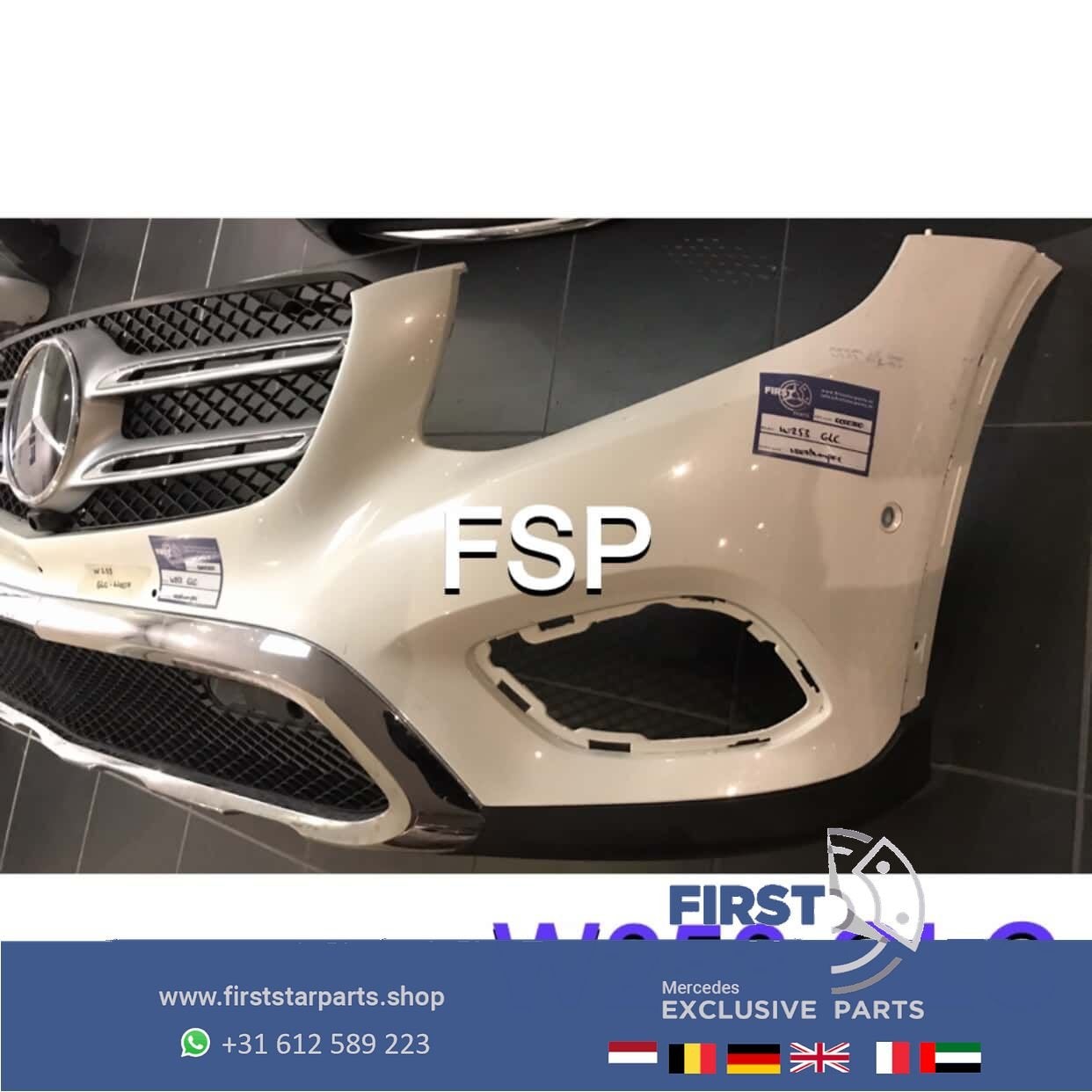 W253 GLC Voorbumper + Gril origineel Mercedes 2015-2019 diam, Gebruikt, -, Voor, Ophalen of Verzenden