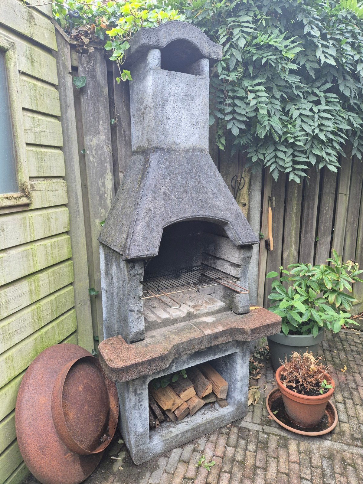 Stenen BBQ, Ophalen, Gebruikt