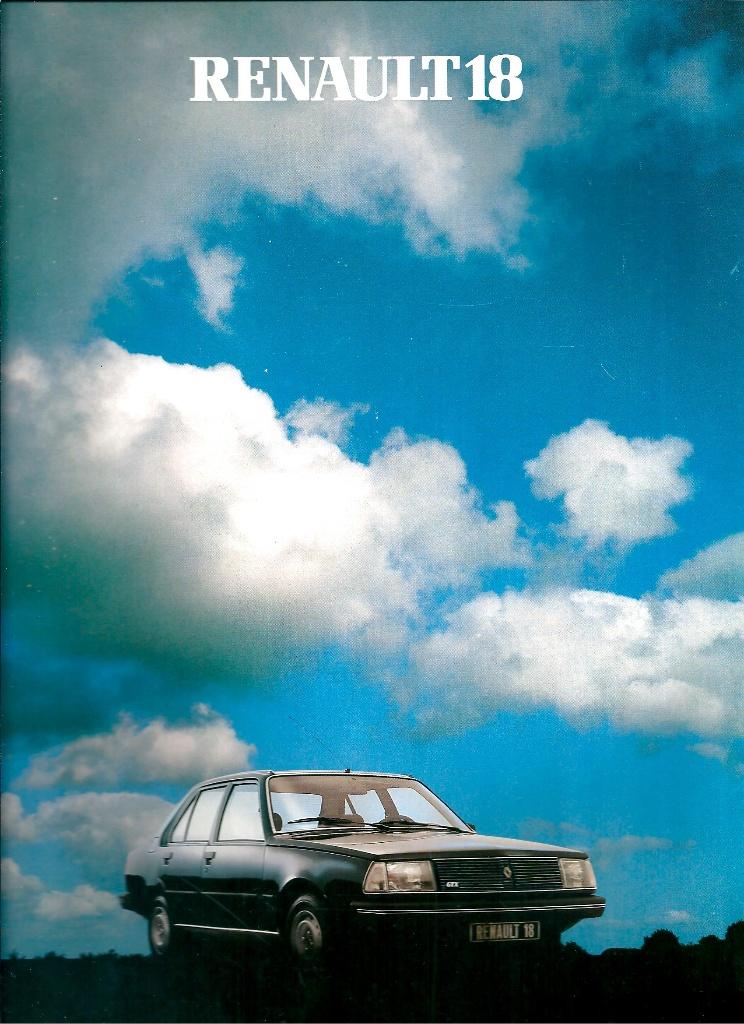 Brochure Renault 18 1982, Ophalen of Verzenden, Gelezen, Renault