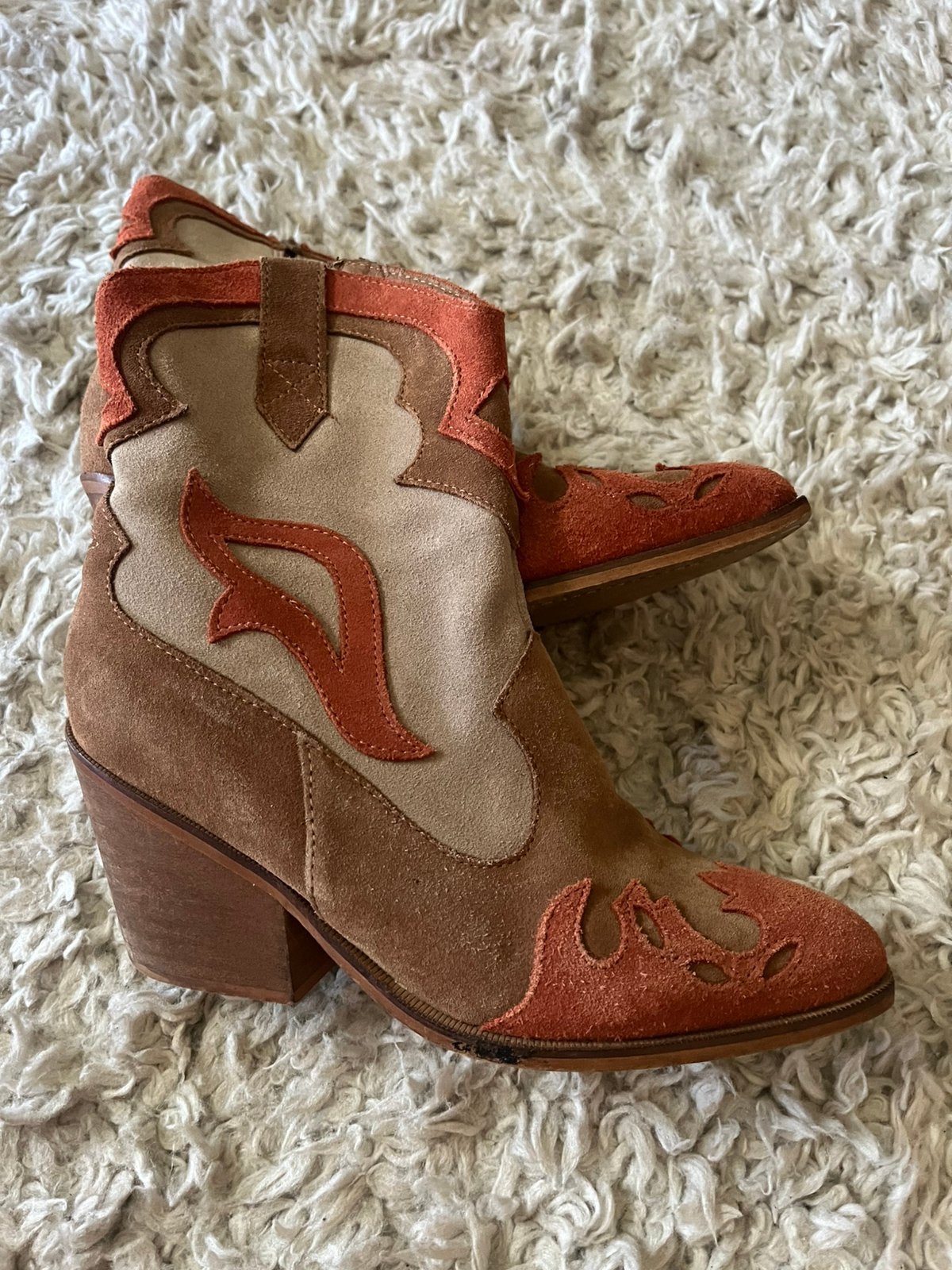 DWRS cowboy laarsjes, Bruin, Verzenden, Lage of Enkellaarzen, Zo goed als nieuw