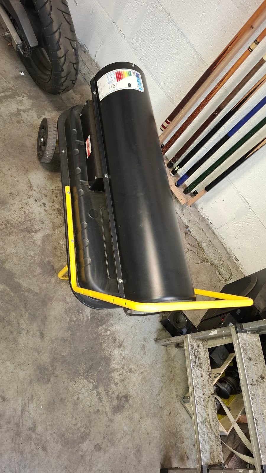 50kW Diesel Heater - Zo goed als nieuw, voor grote ruimtes, Ophalen, 30 tot 80 cm, Kachel, Zo goed als nieuw
