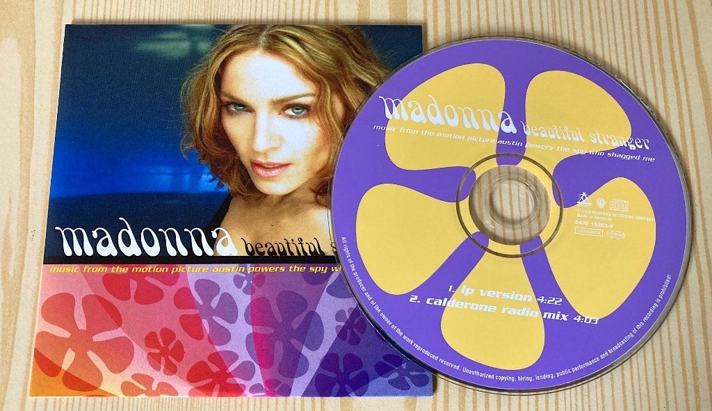 CD Single Madonna - Beautiful Stranger (2 Tracks), Ophalen, Zo goed als nieuw, Filmmuziek en Soundtracks