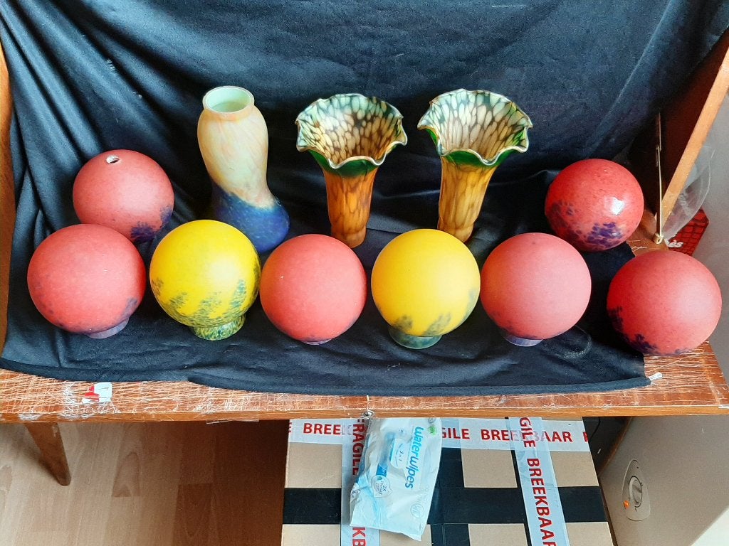 Glaspasta lampen kapjes nog 6 stuks te koop, Ophalen of Verzenden