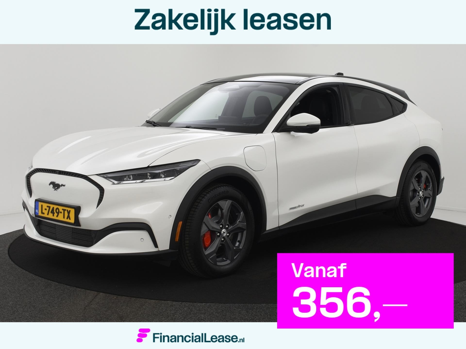 Ford Mustang Mach-E RWD 75 kWh PANODAK|SOH94%|MEMORYSTOEL|LE, Automaat, Achterwielaandrijving, Gebruikt, 750 kg