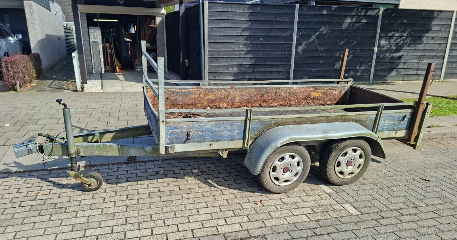 Henra aanhangwagen  Dubbelasser tandemasser ongeremd, Auto diversen, Ophalen
