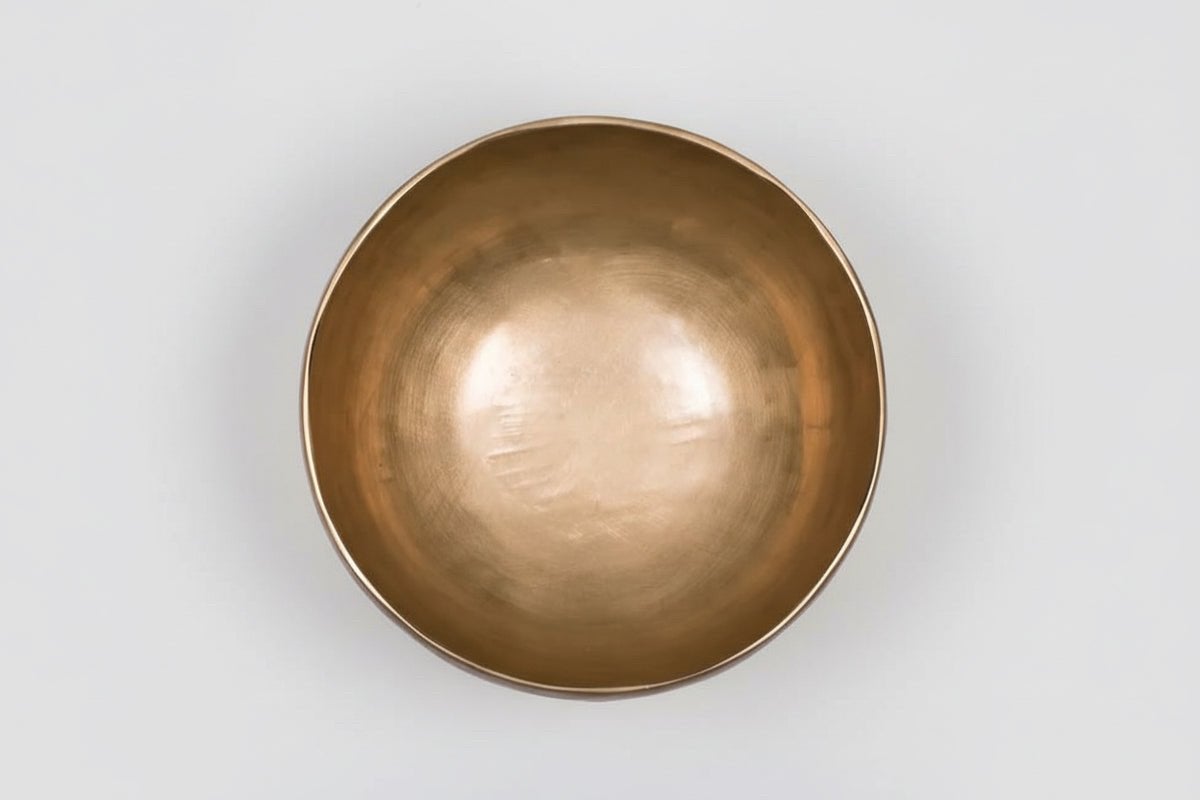 Grote bronzen klankschaal, +/- 50 cm, tweedehands, Ophalen of Verzenden