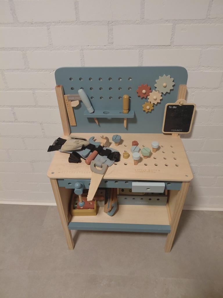 Little Dutch werkbank, Kinderen en Baby's, Speelgoed | Houten speelgoed, Ophalen, Zo goed als nieuw