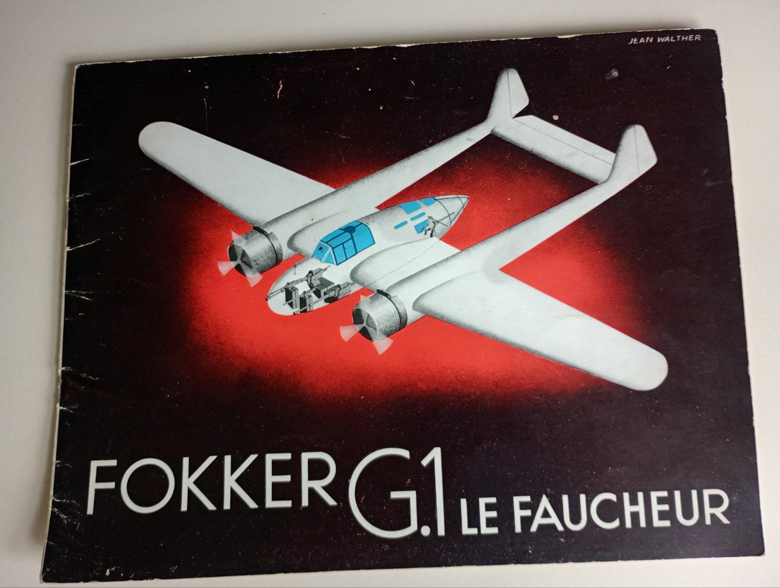 brochure Nederlandse Fokker G-1, Ophalen of Verzenden, Nederland, Boek of Tijdschrift