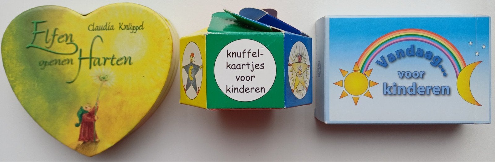 Elfen openen harten Knuffelkaartjes Vandaag voor kinderen, Boeken, Ophalen of Verzenden, Zo goed als nieuw, Tarot of Kaarten leggen