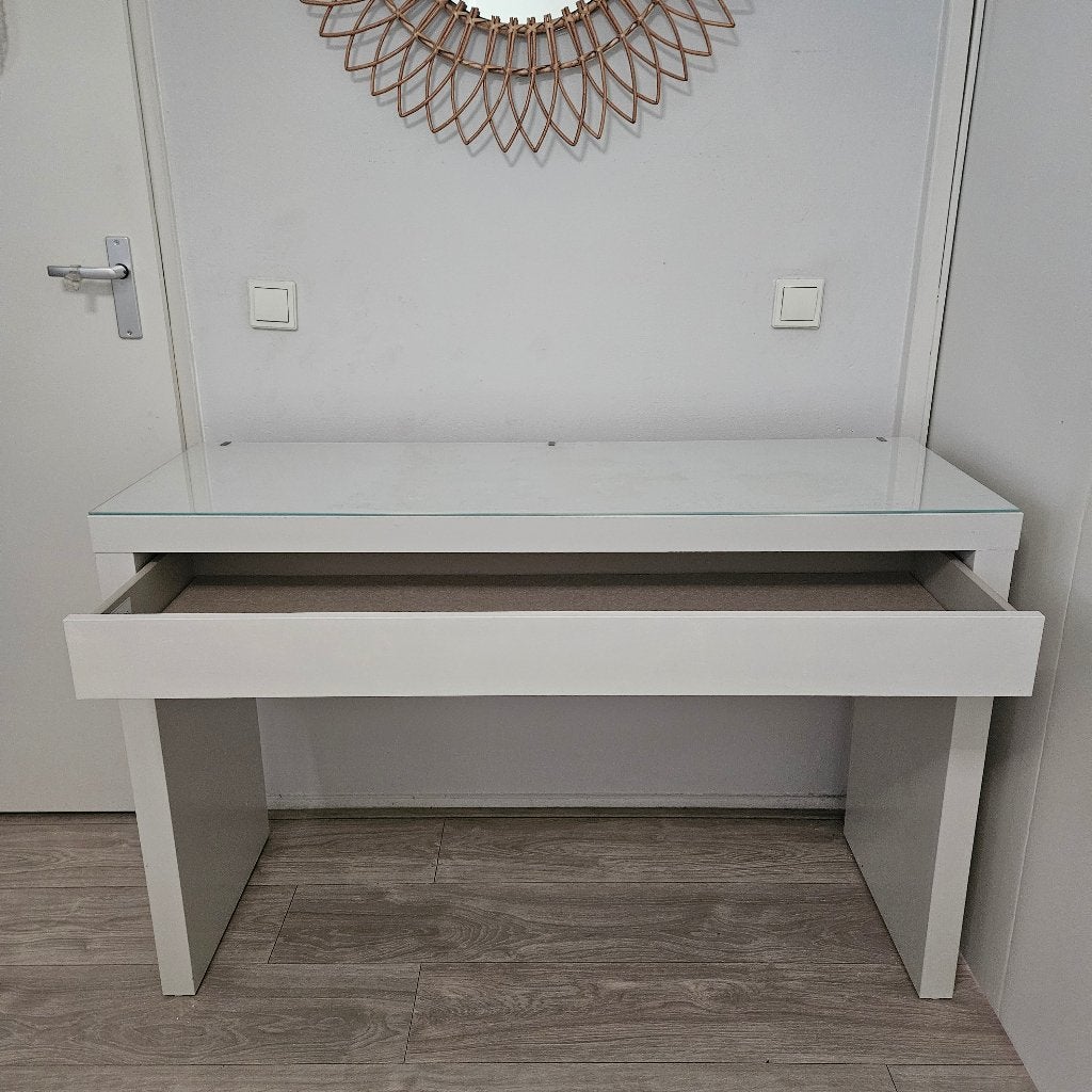 Ikea Malm toilettafel, Ophalen, 100 tot 150 cm, 50 tot 100 cm, Zo goed als nieuw