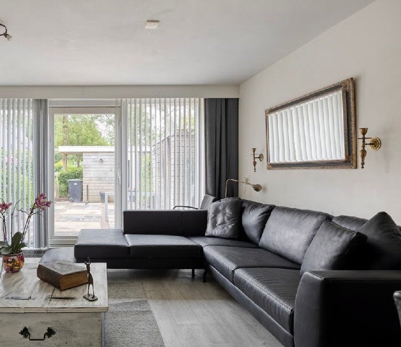 Leren Hoekbank - Zo goed als nieuw, Huis en Inrichting, Banken | Bankstellen, Ophalen, 100 tot 125 cm, Hoekbank, Leer