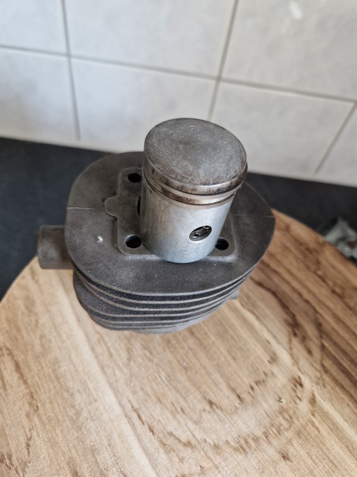 JLO G 50 Cilinder met Zuiger - Goed Bruikbaar, Fietsen en Brommers, Ophalen of Verzenden, Gebruikt, Cilinder