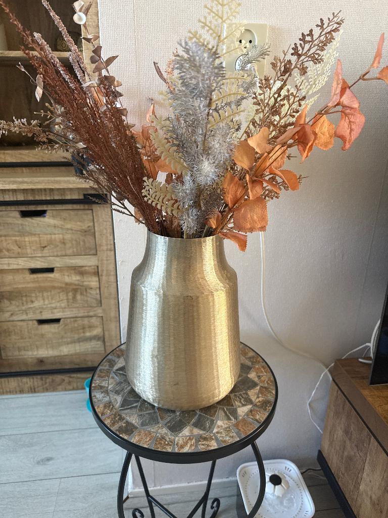 Mooie pot met kunstbloemen erin, Overige materialen, Verzenden, Nieuw, Balkon