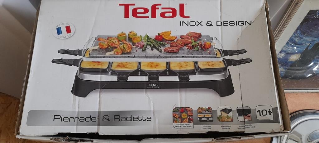 Tefal Inox & Design Pierrade & Raclette Grill, Ophalen of Verzenden, Gebruikt