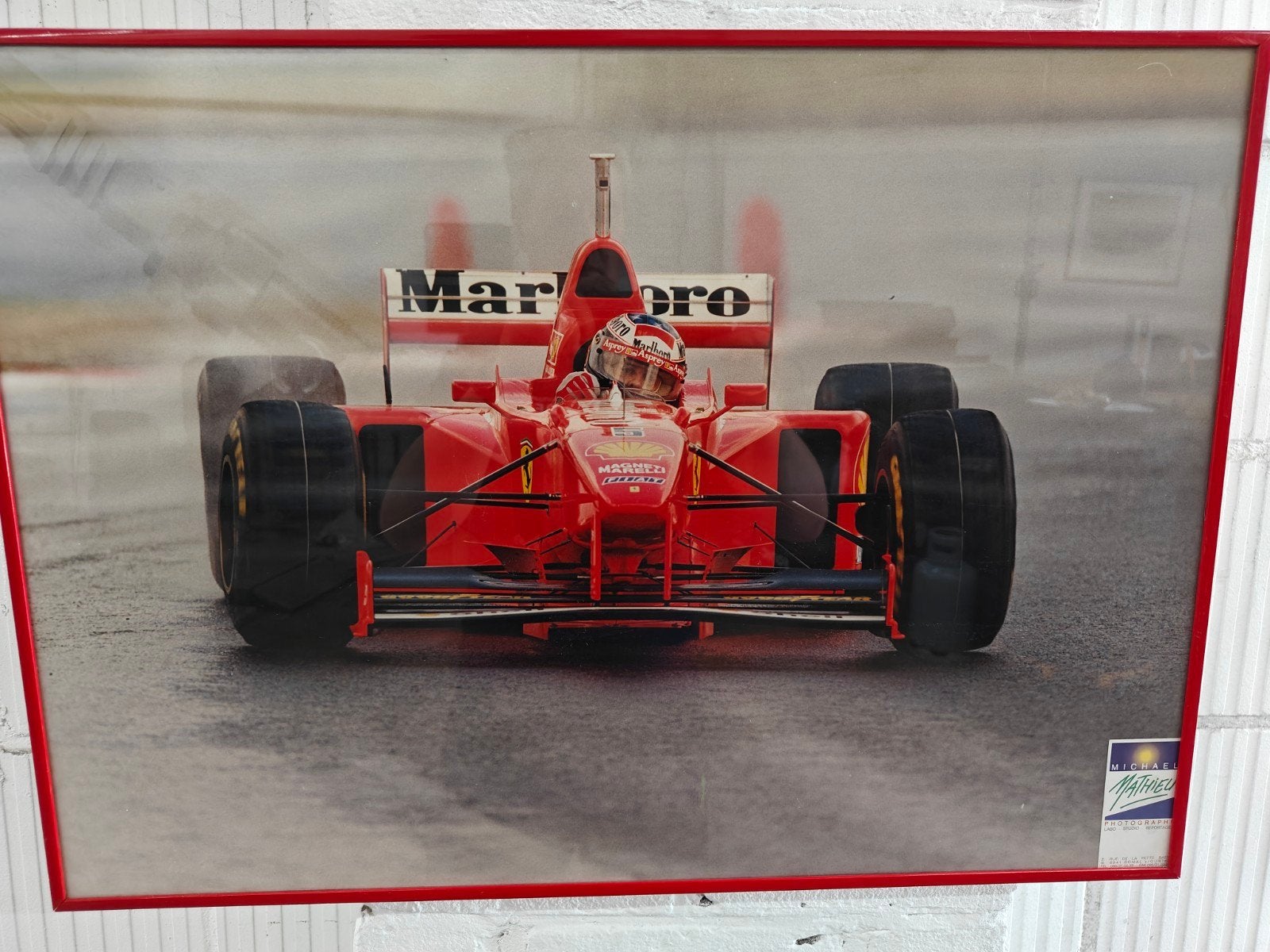 Formule 1 Ferrari Michael Schumacher ingelijste foto, Verzamelen, Ophalen