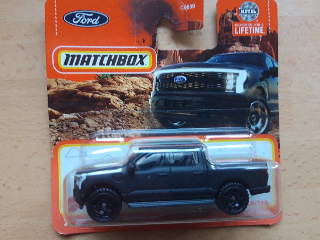 Matchbox Ford F-150 Lightning zwart 2022 - Nieuw in blister, Ophalen of Verzenden, Nieuw, Auto
