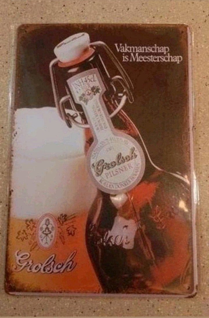 Grolsch reclamebord., Ophalen of Verzenden, Reclamebord