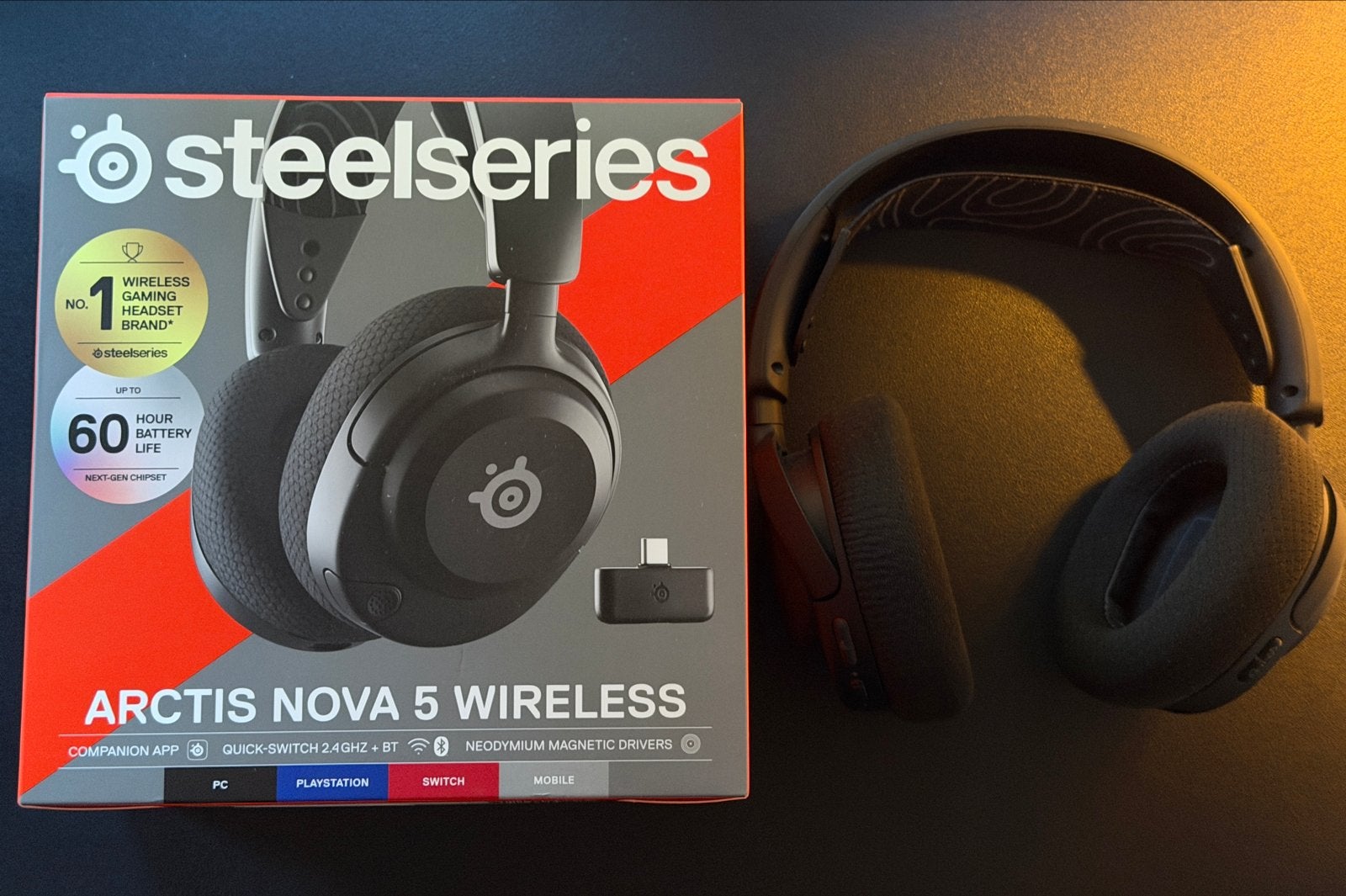 VANDAAG WEG! SteelSeries Arctis Nova 5, Bluetooth, Ophalen of Verzenden, Zo goed als nieuw, Zwart