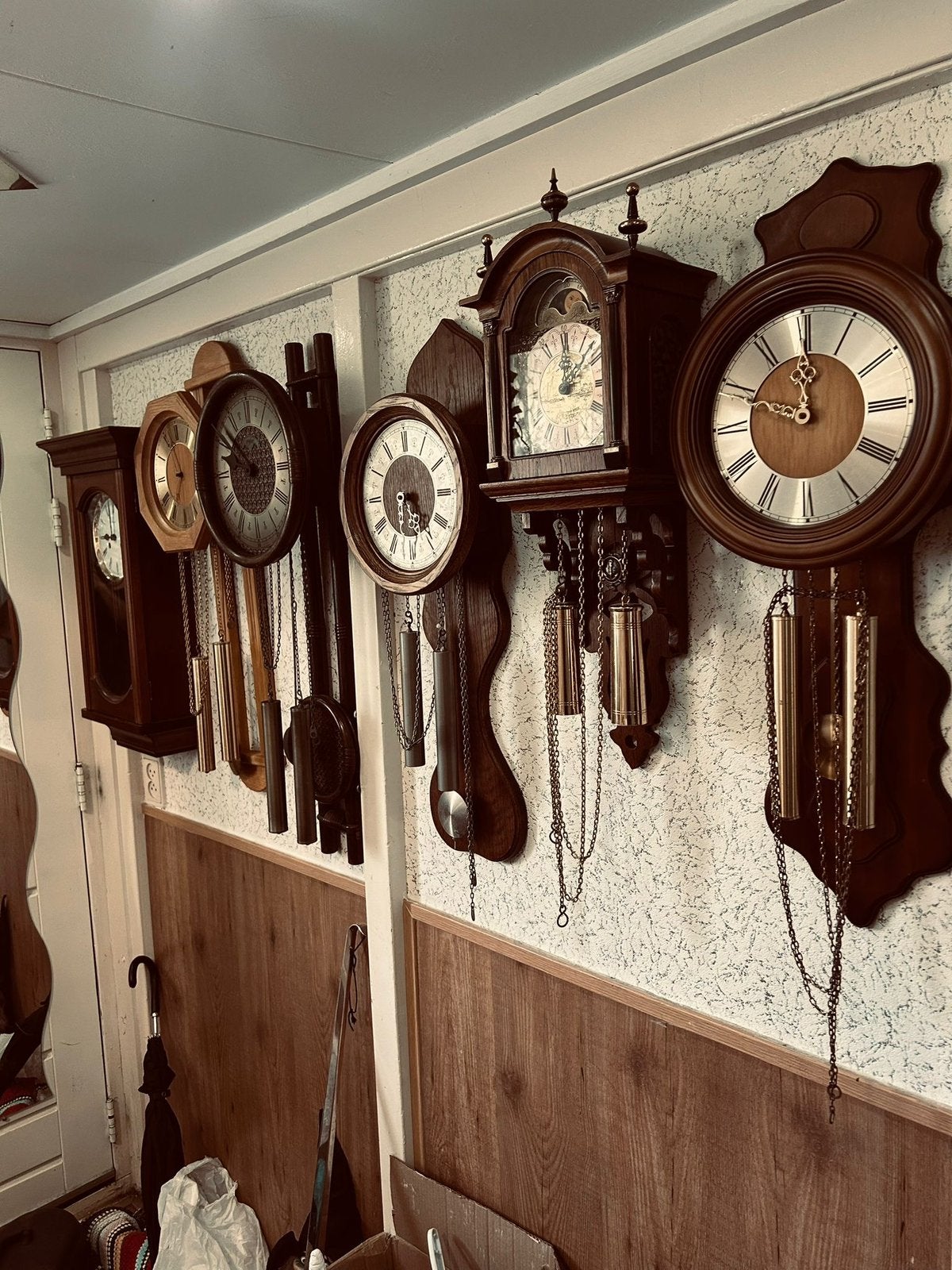 Goedewerkende vintage klokken, Ophalen