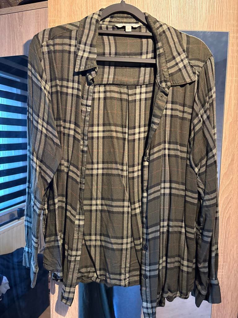 Geruite Blouse van Urban Classics Denim - Maat L, Ophalen of Verzenden, Gedragen, Maat 42/44 (L), Groen