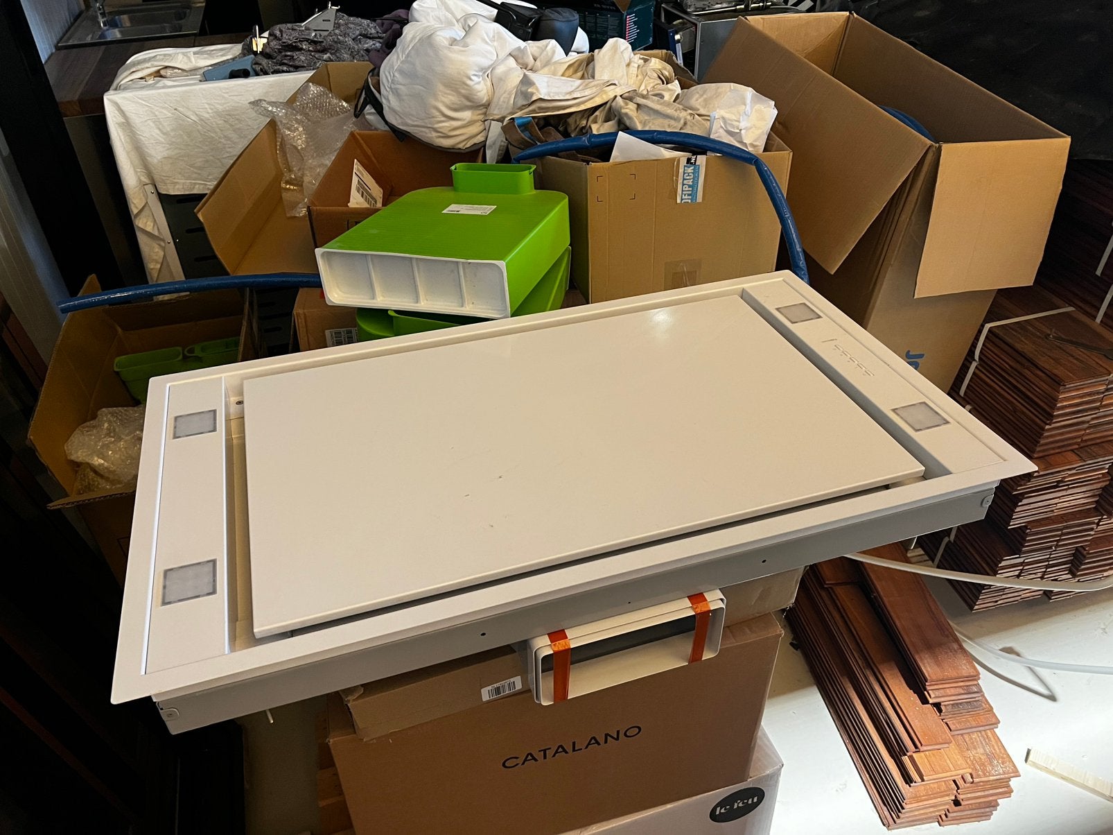 Nieuwe falmec stella 90 inbouw afzuigkap met slim motor, Witgoed en Apparatuur, Afzuigkappen, Ophalen, Nieuw, Motor