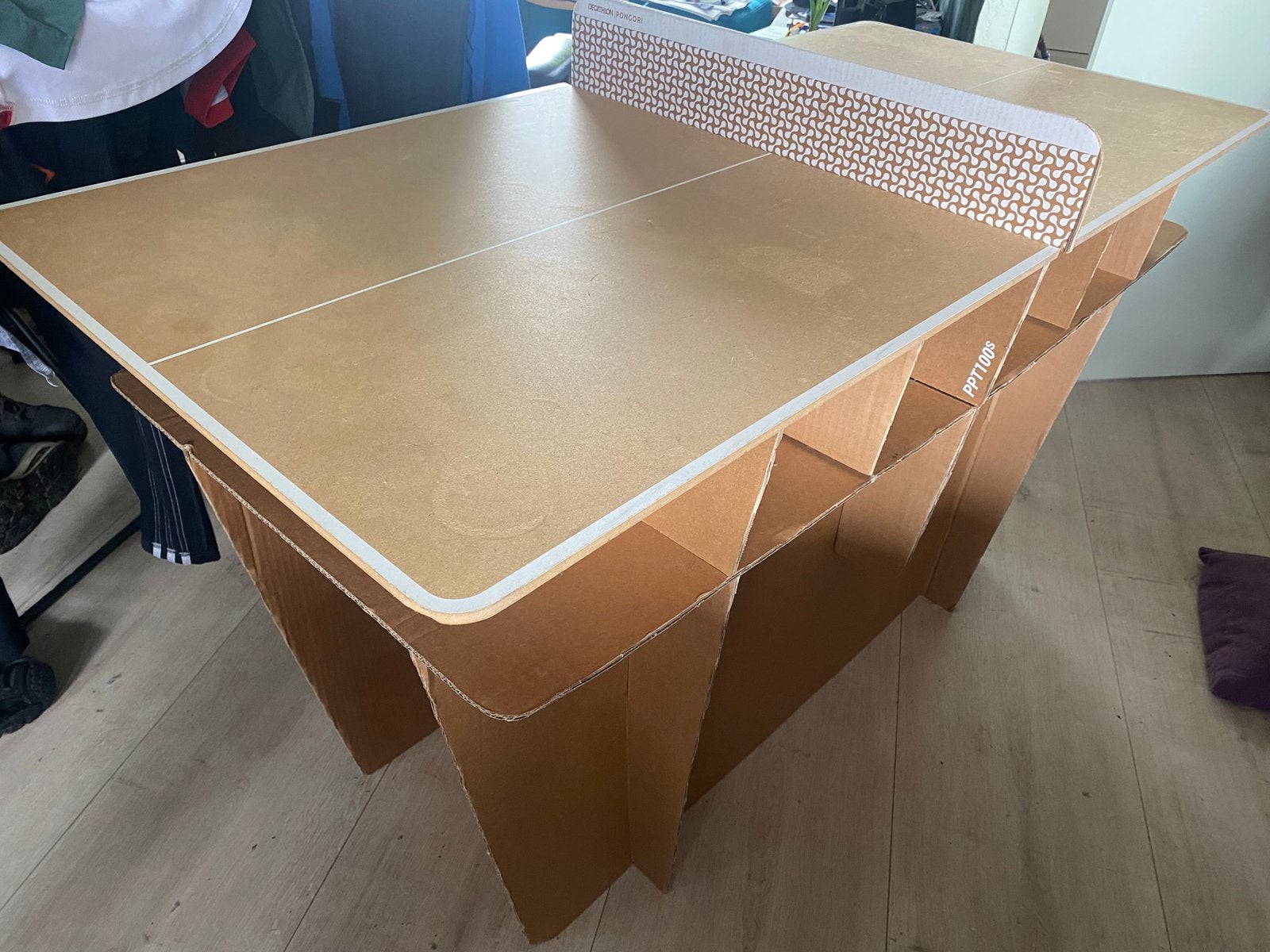 Tafeltennistafel, Sport en Fitness, Tafeltennis, Ophalen, Gebruikt, Tafel Indoor, Inklapbaar