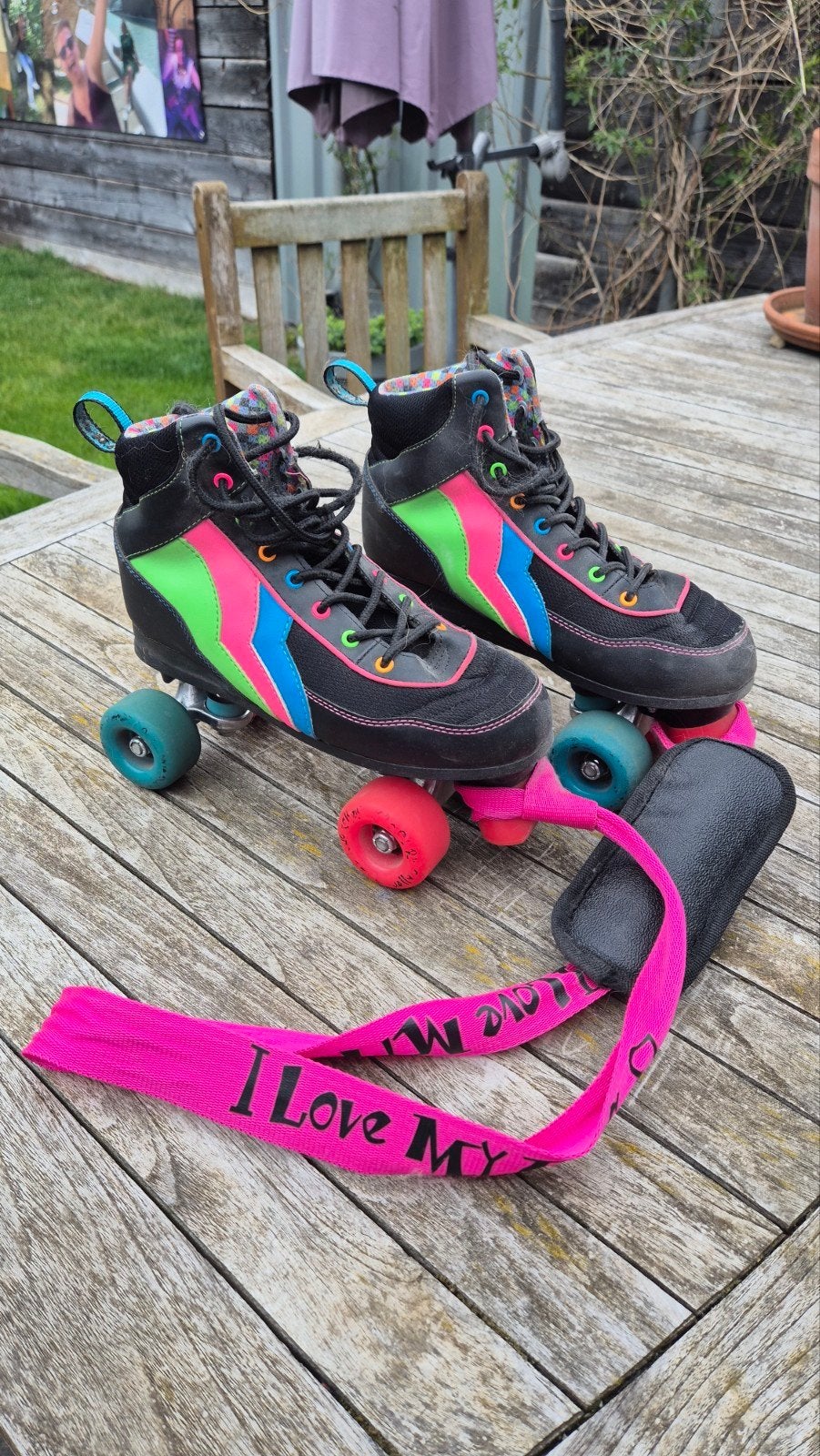 Rio Rollers Rolschaatsen - Maat 38 - Kleurrijk Design, Ophalen of Verzenden, Gebruikt, Kinderen