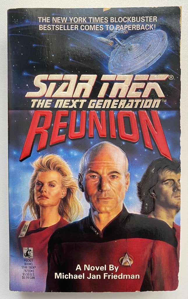 Boek Star Trek - The Next Generation - Reunion, Ophalen of Verzenden, Gelezen, Michael Jan Friedman