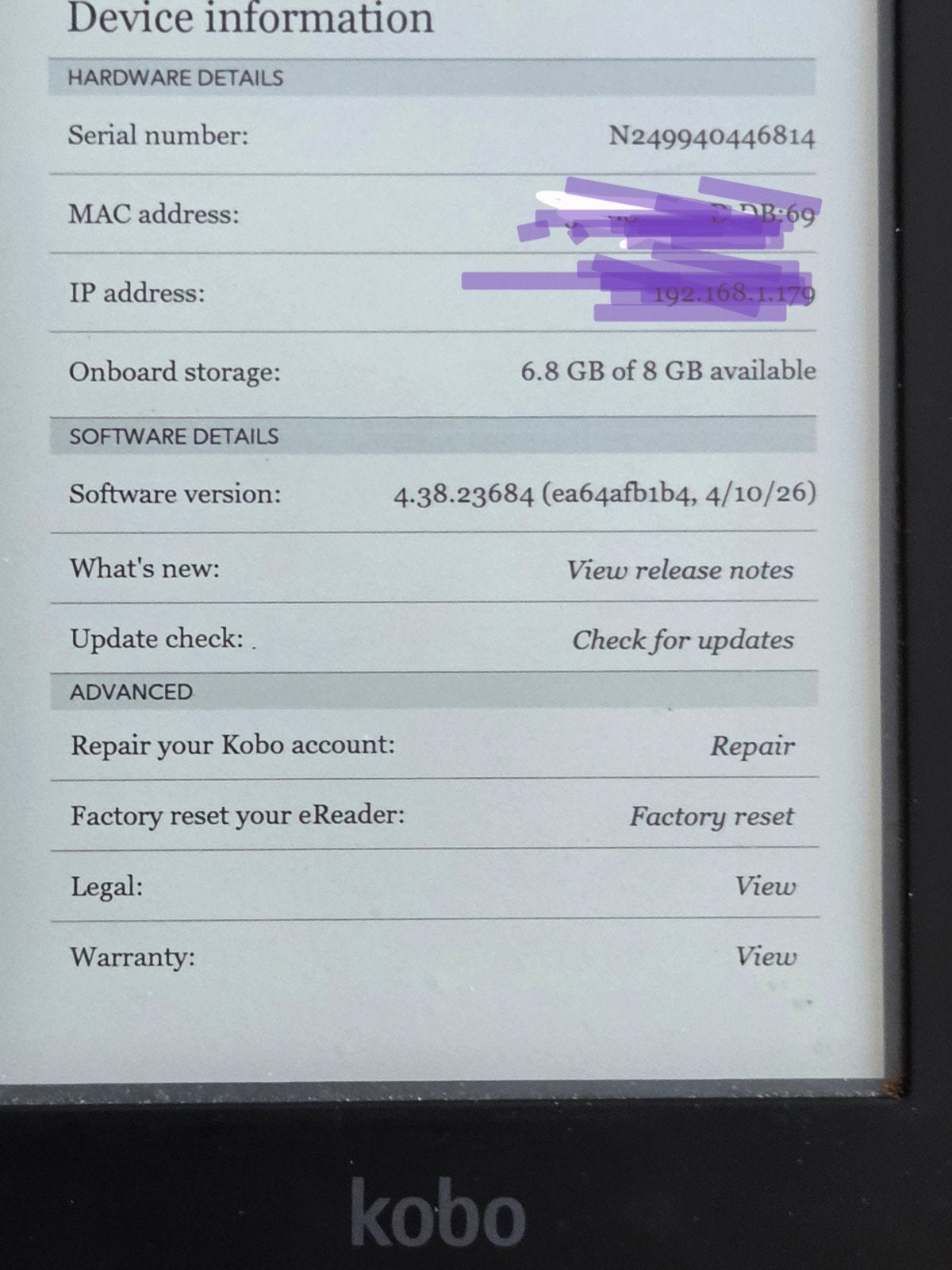 Kobo Clara HD e-reader - 8 GB opslag, Wi-Fi, Ophalen, 8 GB, Bluetooth, 6 inch of minder