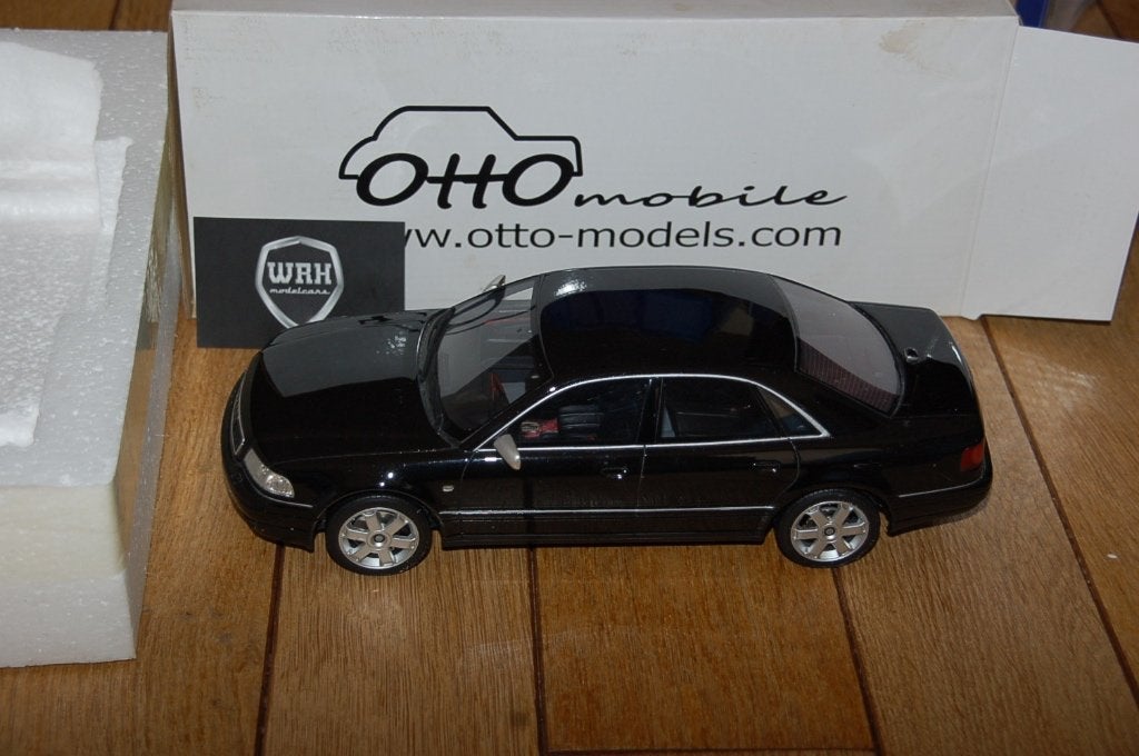 1:18 AUDI S8 D2 black Otto mobile OT082 WRH, Verzenden, Zo goed als nieuw, Auto, OttOMobile