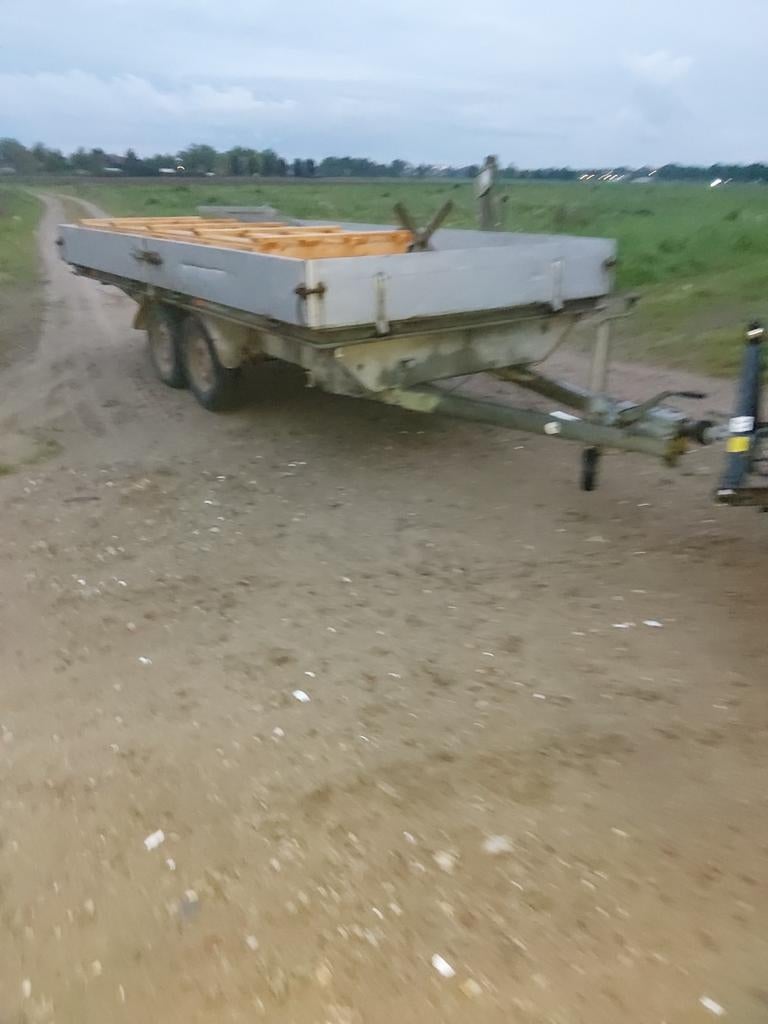 Vawe Aanhangwagen 4 x 2 meter bakmaat, 100 liter of meer, Ophalen, Transportkar