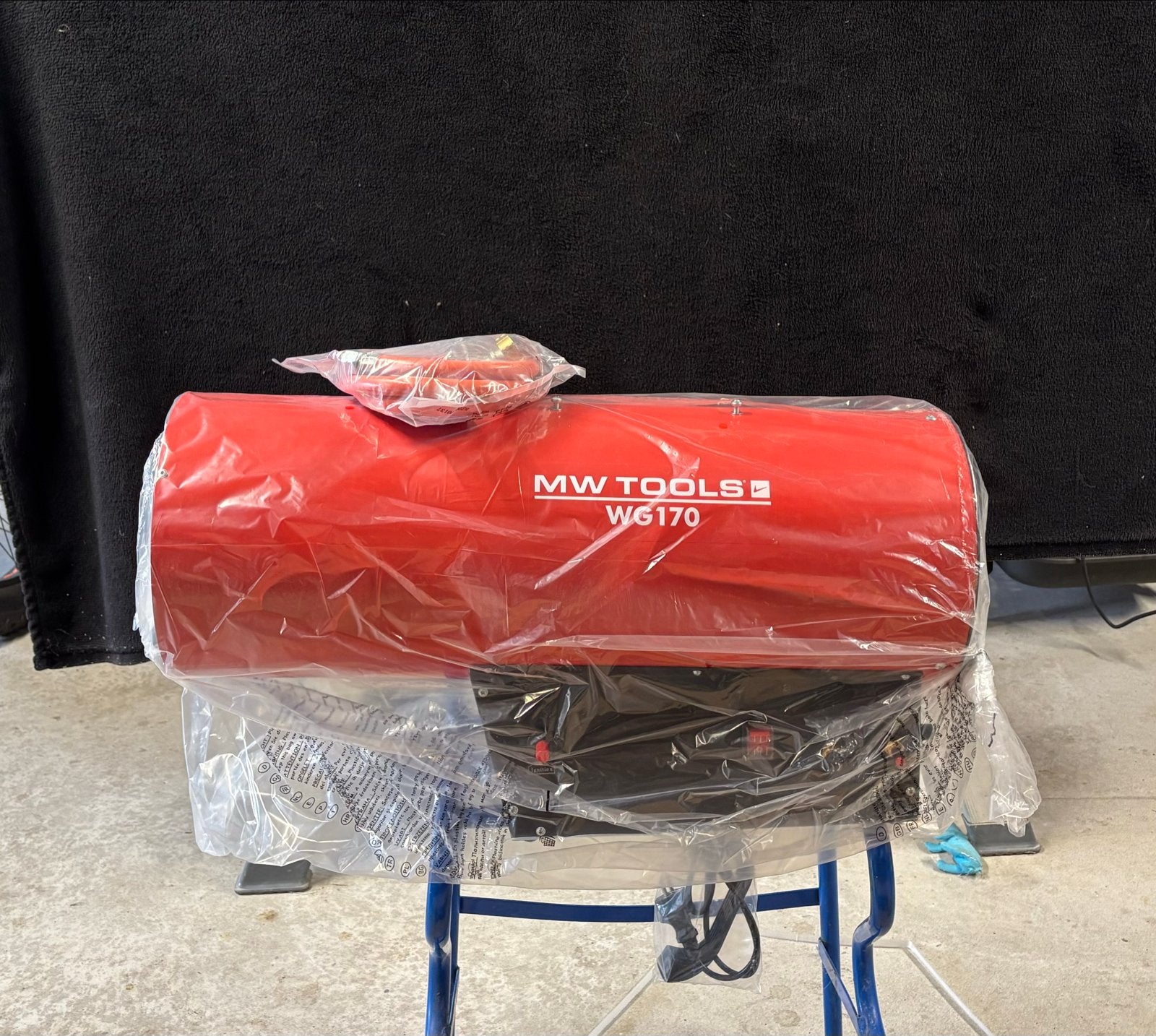 MW Tools WG170 Propaan Heater / Warmeluchtblazer, Ophalen, 30 tot 80 cm, 60 tot 150 cm, 800 watt of meer