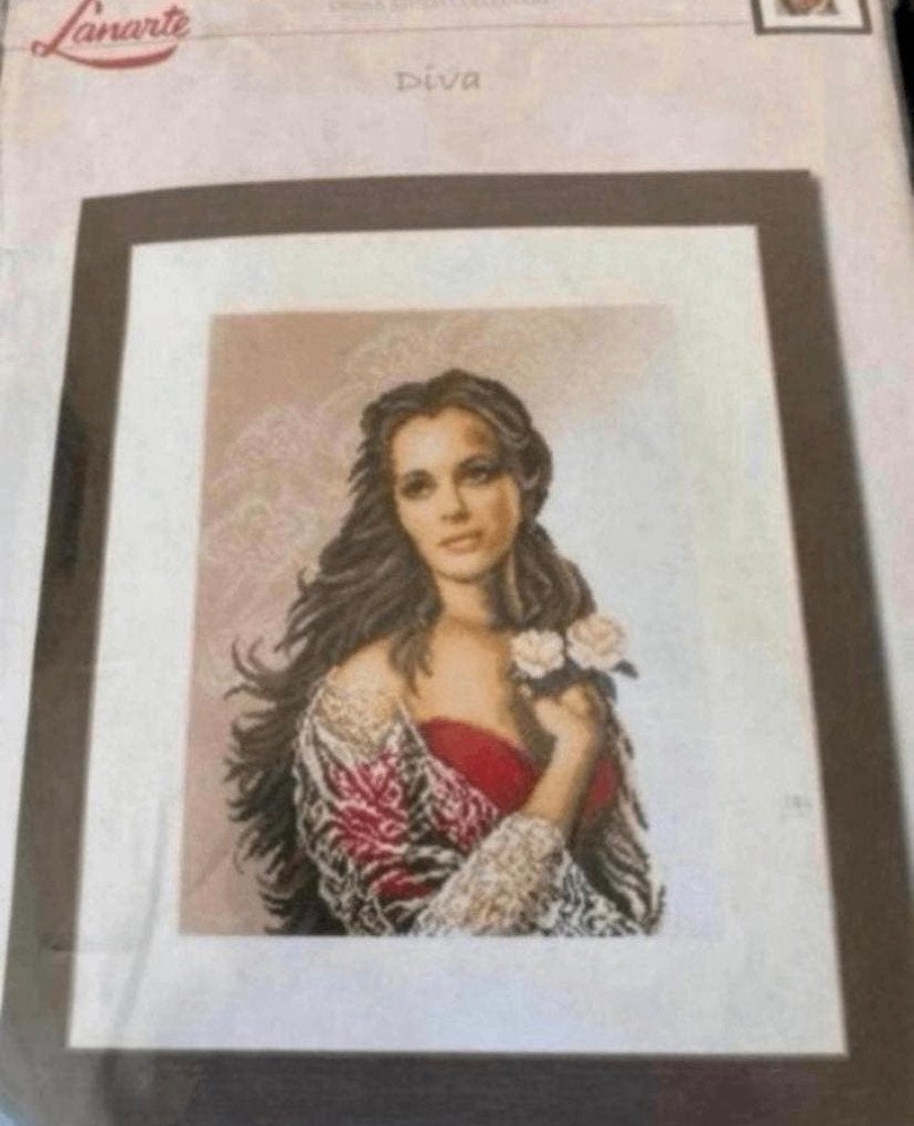 BORDUURPAKKET LANARTE "DIVA", Verzenden, Nieuw, Handborduren, Borduurpakket