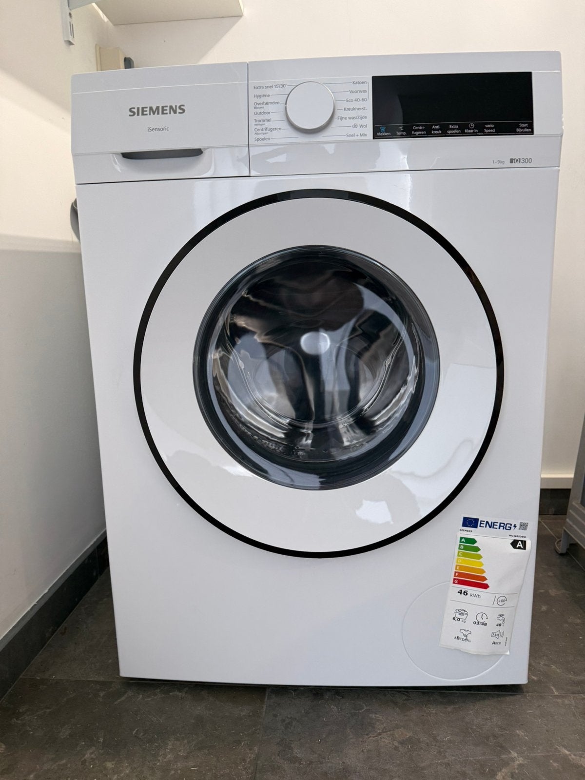 Siemens wasmachine 9kg IQ300, Witgoed en Apparatuur, Wasmachines, 1200 tot 1600 toeren, Minder dan 85 cm, 8 tot 10 kg, Ophalen of Verzenden