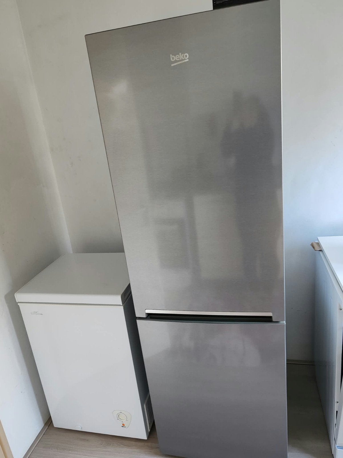 Beko Koel-vriescombinatie in goede staat, Witgoed en Apparatuur, Gebruikt, 200 liter of meer, Met aparte vriezer, 45 tot 60 cm