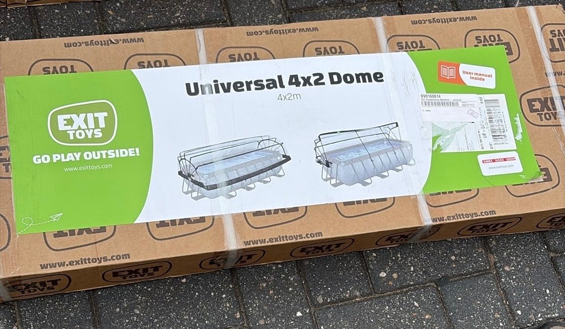 EXIT Toys Universele Zwembad Dome 4x2m, Ophalen, Overige typen, Nieuw, 400 cm of meer