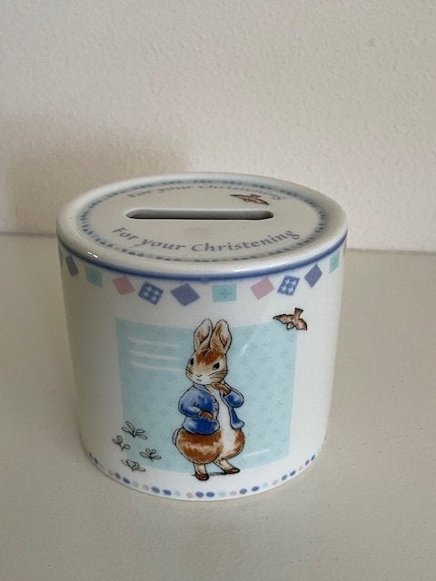 Beatrix Potter Peter Rabbit Flopsy Bunnies Spaarpot Nieuw, Ophalen of Verzenden, Nieuw, Dier