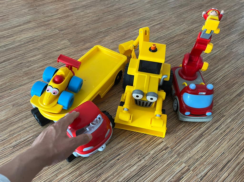 Vehicles Bundle — Fire Truck, Bulldozer, Yellow Truck, Ophalen, Zo goed als nieuw, Duplo