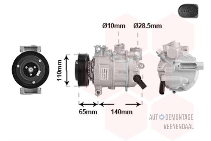 Aircopomp van een Audi A4, -, -, Nieuw, -