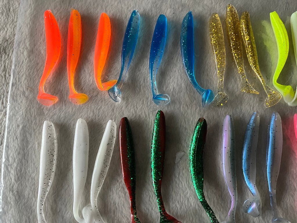 adv 136 / NIEUW mixset 27 dropshot shads 9 cm, Ophalen of Verzenden, Nieuw, Overige typen