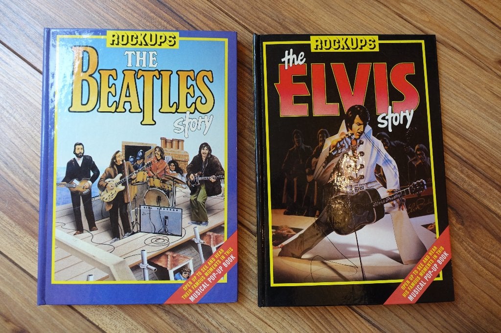 RockUps - 2 Pop-Up boeken - The Beatles en Elvis Presley, Boeken, Ophalen of Verzenden, Zo goed als nieuw