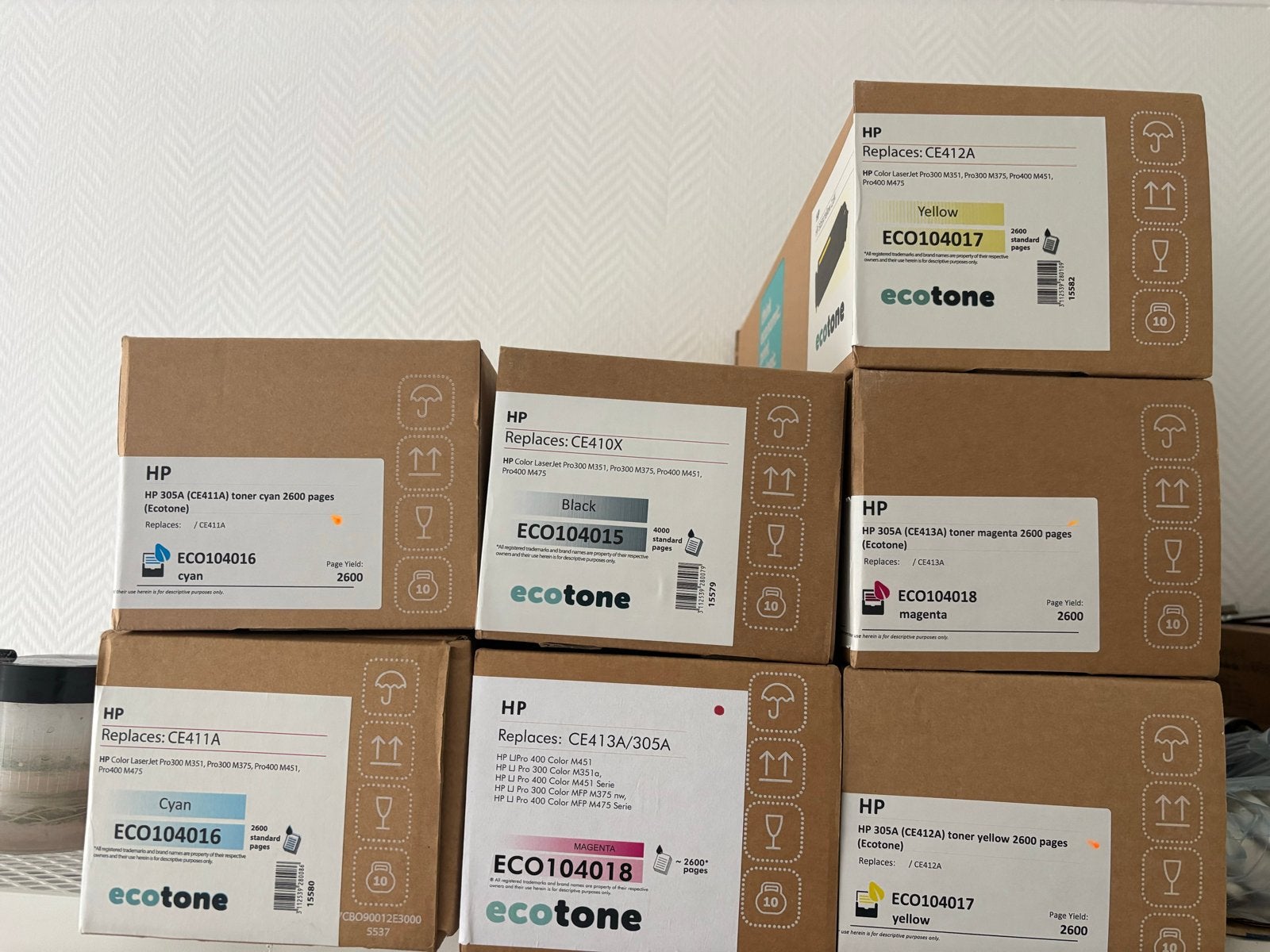 HP Ecotone Toners - Diverse Kleuren en Modellen, Computers en Software, Ophalen of Verzenden, Nieuw, Toner