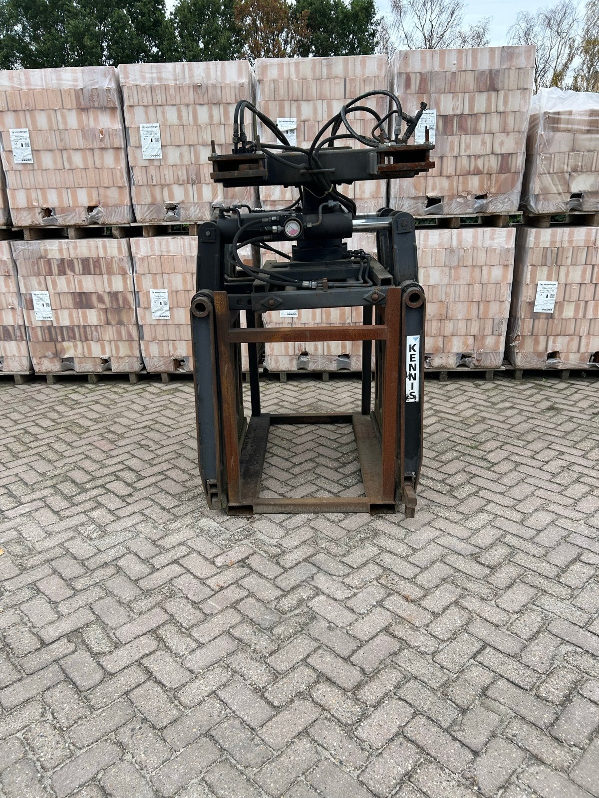 Kennis Steenklem palletvork met rotator, Ophalen
