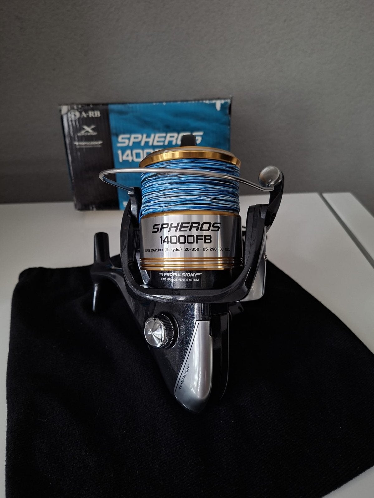 Shimano Spheros 14000FB Molen   Z.G.A.N., Watersport en Boten, Hengelsport | Zeevissen, Zo goed als nieuw, Molen, Ophalen of Verzenden