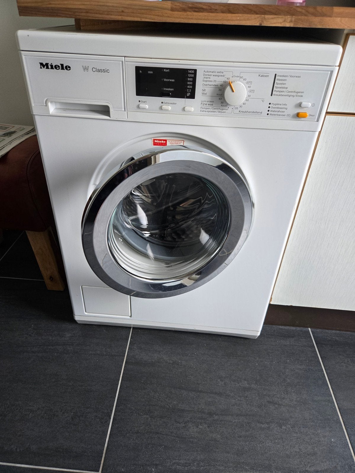 Miele W Classic Wasmachine, Witgoed en Apparatuur, Wasmachines, Ophalen, Wolwasprogramma, Zo goed als nieuw, Voorlader