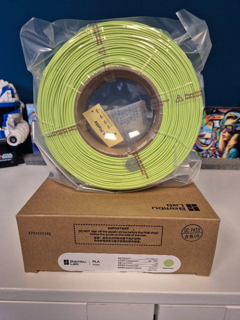 Bambu Lab PLA Matte Filament – Appelgroen, Ophalen of Verzenden, Nieuw, Filamentrollen