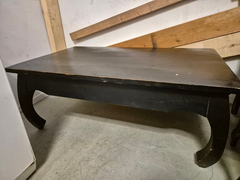 Zwarte Salontafel - 114x70.5x46cm, Ophalen, Gebruikt, 50 tot 100 cm, 100 tot 150 cm